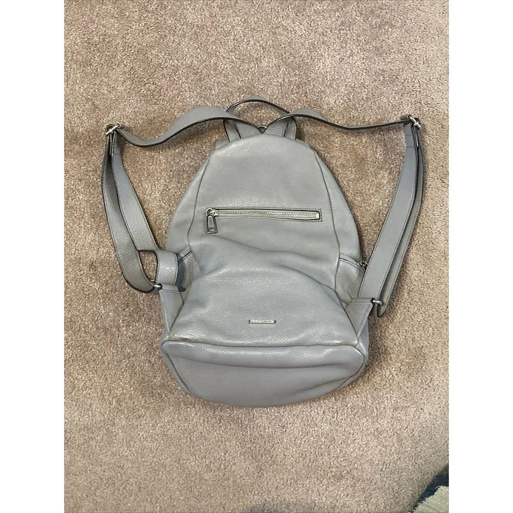 Rebecca Minkoff Julian Backpack  Grey  Pebbled‎ Leather Medium Bag